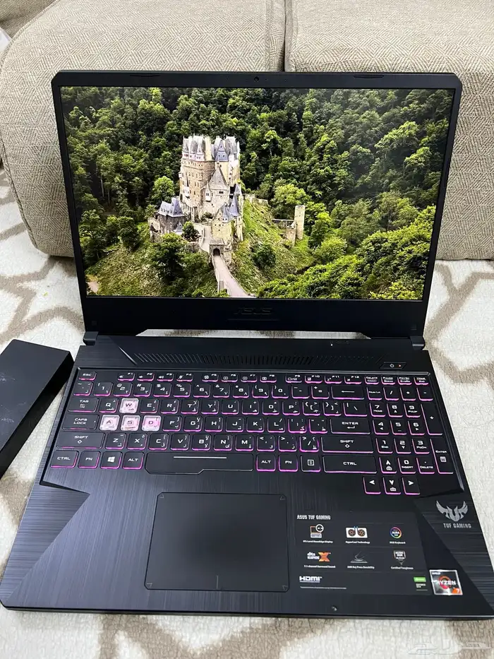لابتوب Asus جمينج Ryzen7 الرام 16 هاردسك SSD 12
