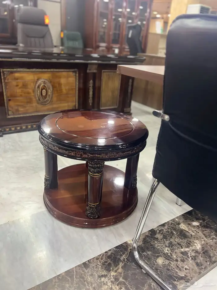 ملكي اثاث مكاتب طقم فخم جلد اخضر كامل طقم طاولة اجتماع كرسي 28