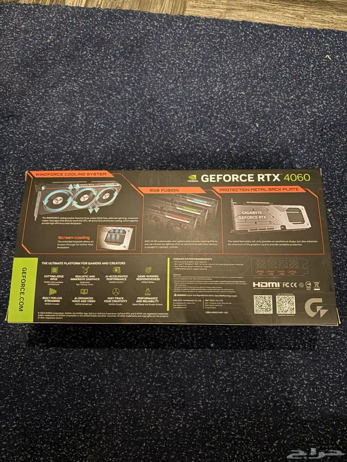كرت شاشة Gigabyte RTX 4060 Gaming OC 8G 10