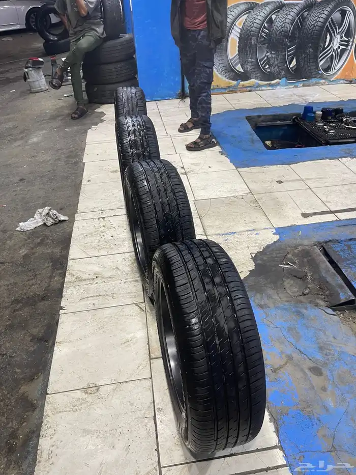 طقم جنوط مع كفراته النترا 2025 فكها اصفار 9