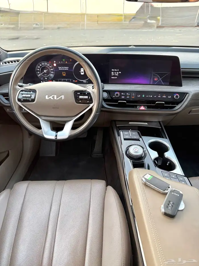 كيا K8 بنورما 2022 اعلا مواصفات 4 سلندر بحالة الوكاله للبيع 17