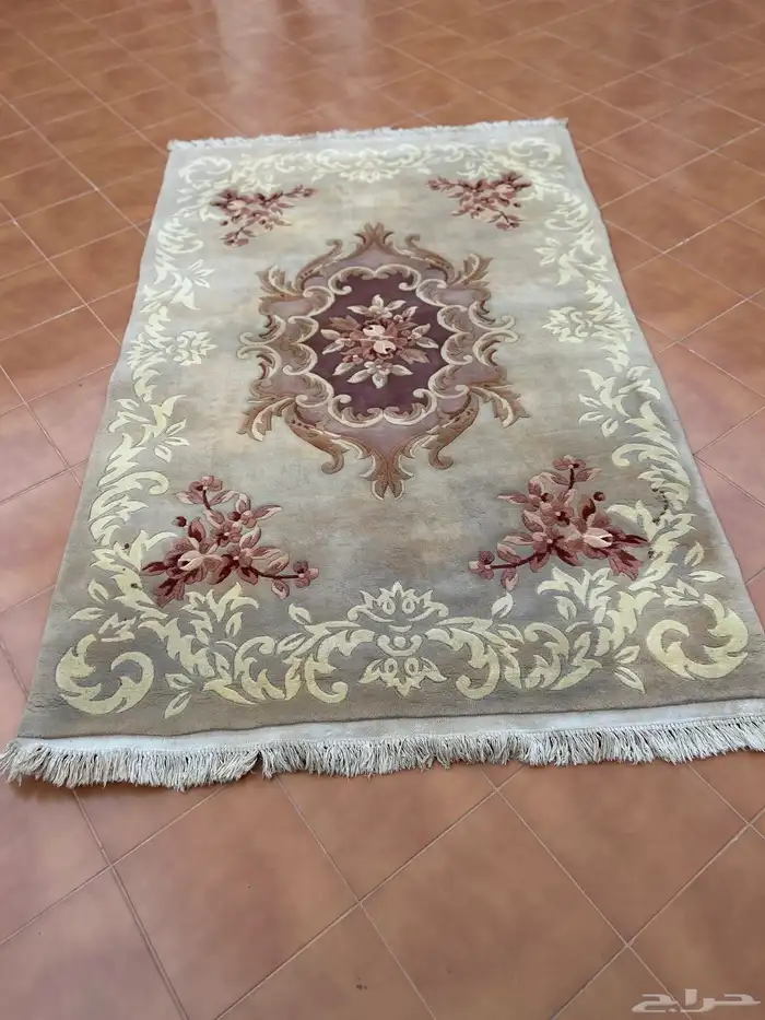 سجاد صيني صوف يدوي بيج مغسول للبيع 0