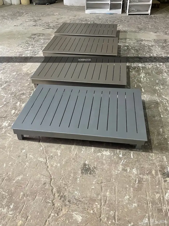 طاولة طبليه خشب جلسات خارجي و كشتات 9