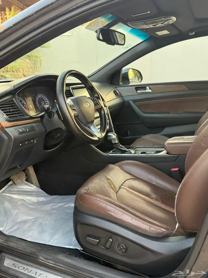 Hyundai سوناتا موديل 2018 فل الفل بصمه 9