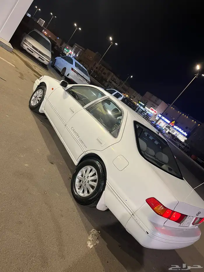 كامري 2001 اللون ابيض مكينه جربقس شرط مكيف مشا الله ثلج كفر 6