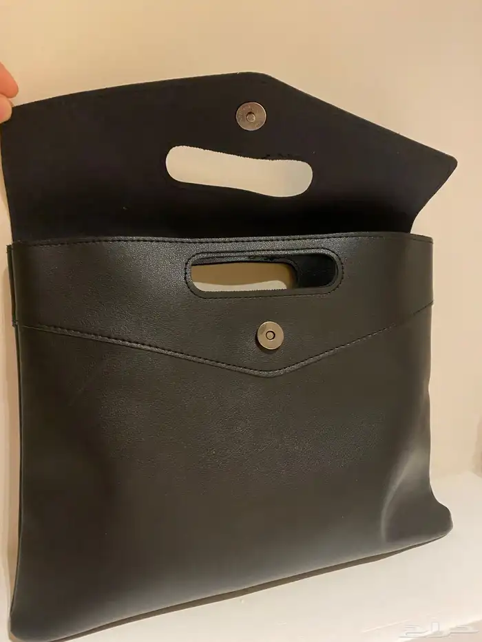 شنطه نسائي جلد اسود 3