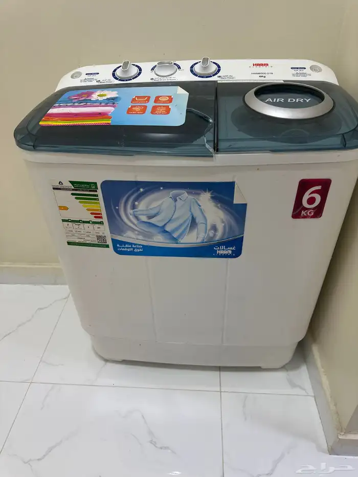 غسالة 6 كيلو بحالة جيدة لم تستخدم 0