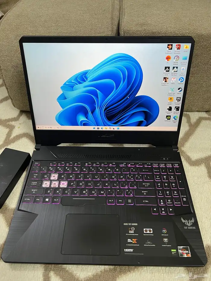 لابتوب Asus جمينج Ryzen7 الرام 16 هاردسك SSD 0