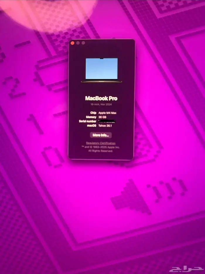 Apple Macbook M4 MAX 36 GB 16 inch 5