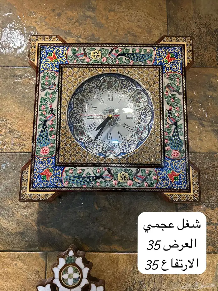 تحف خشب يدويه مصري ودمشقي وايراني مطعم بالصدف والنحاس انتيك 22