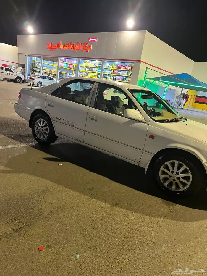 كامري 2001 اللون ابيض مكينه جربقس شرط مكيف مشا الله ثلج كفر 7