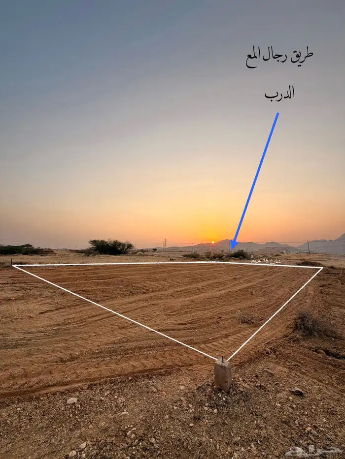 أرض للبيع رجال المع بني زيد قريبه جدا  للشارع العام 3