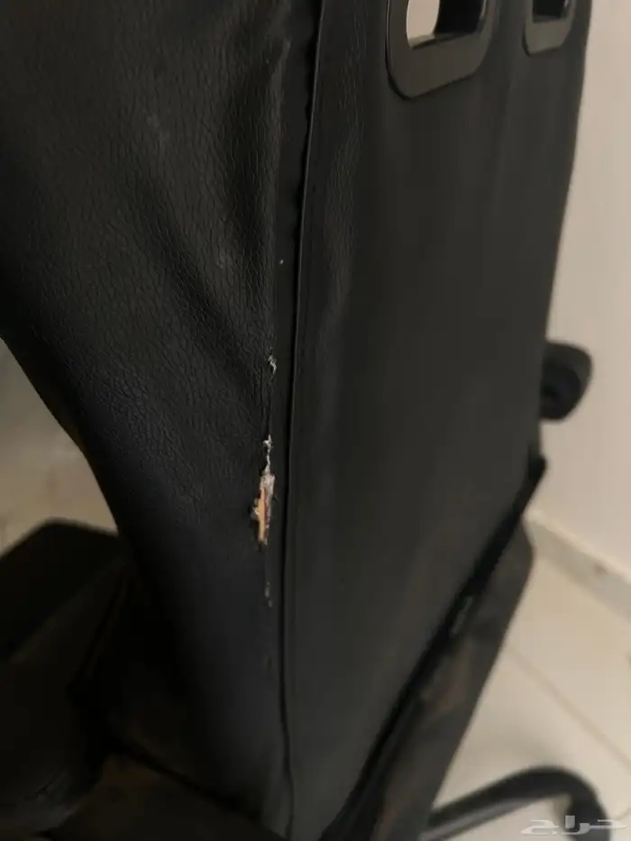 كرسي مكتب اسود مع مسند قدم الخرج 3