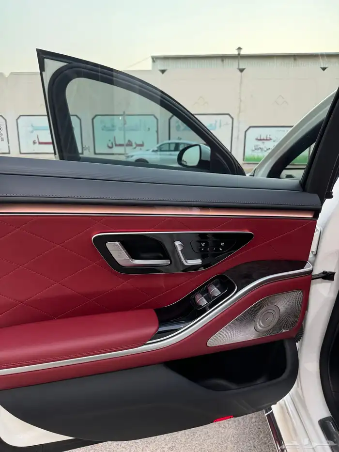 مرسيدس 2021 جفالي S500 نظيف ابيض داخل احمر 20