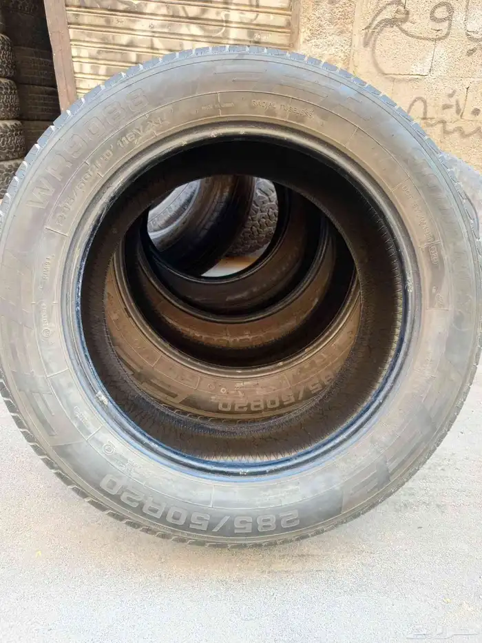 كفرات دعست الدلوب مقاسها 285 50 20 وكاله لكزز 8