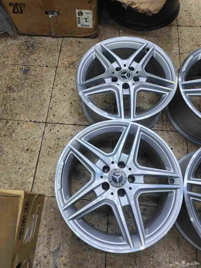 جنوط مرسيدس C200 مقاس 18 اصلي وكاله موديل 2014 6