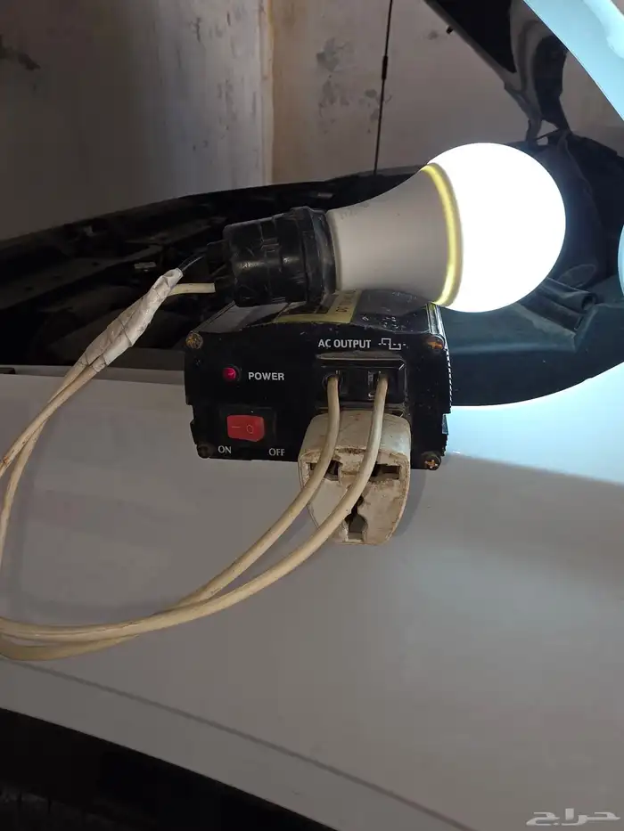 محول طاقه على البطارية شغال له فوق 30سنه 1