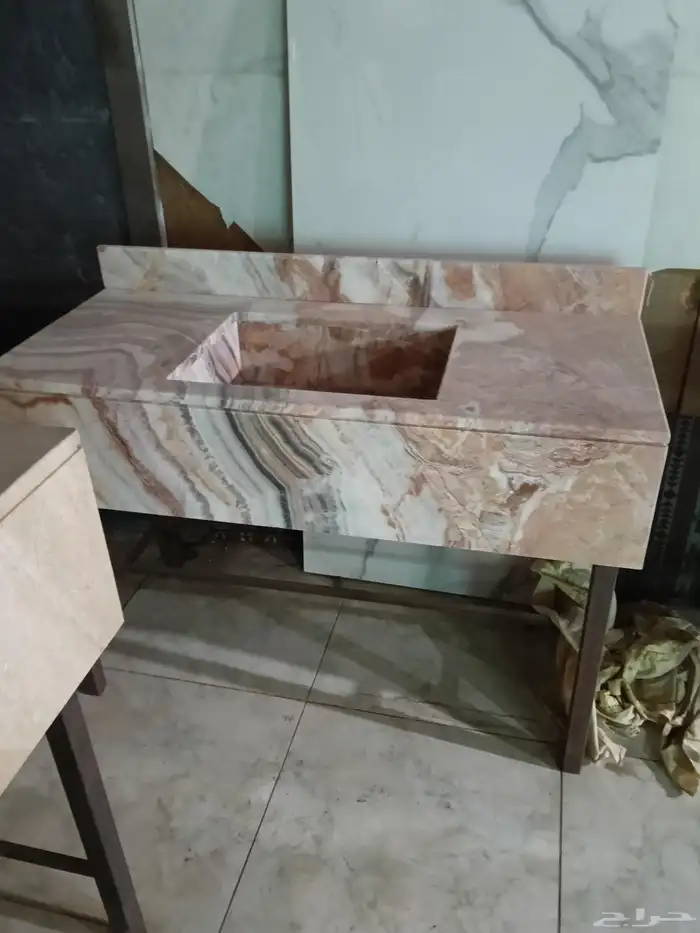 تفصيل مغاسل ومطابخ رخام صناعي وطبيعي 1