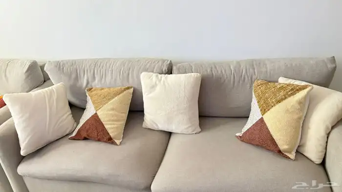 كنب 3 قطع ماركة هوم سنتر استخدام نظيف 0