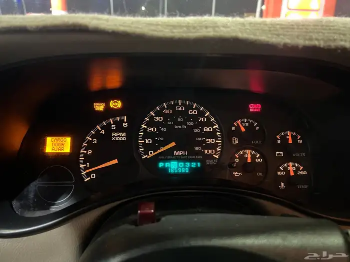 سوبربان شفروليه 2001 شبة مخزن ماشي 186000 قابل للزيادة مفحوص 19