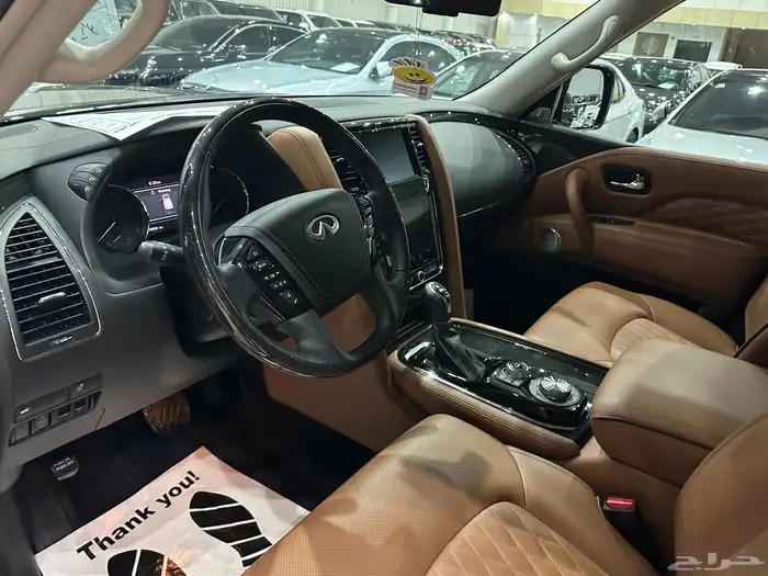 انفنتي Q80 بلاك ديشن موديل 2021 فل كامل ممشى قليل شبه جديد 8