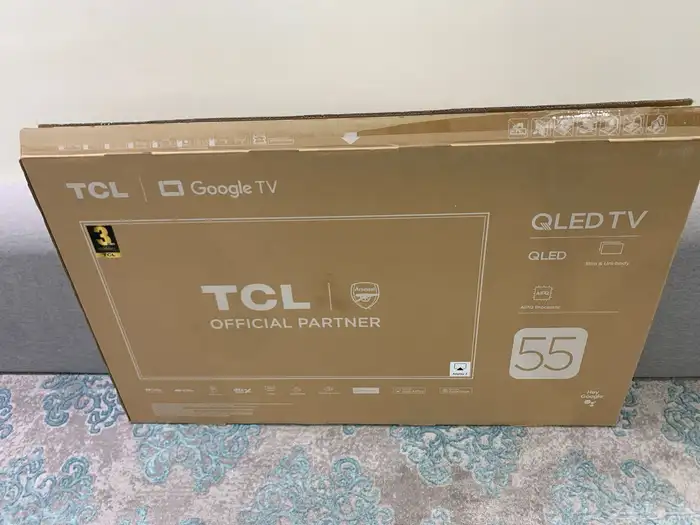 بيع شاشهTCL 55 60اطار في الثانيه استخدام يومين فقط 0
