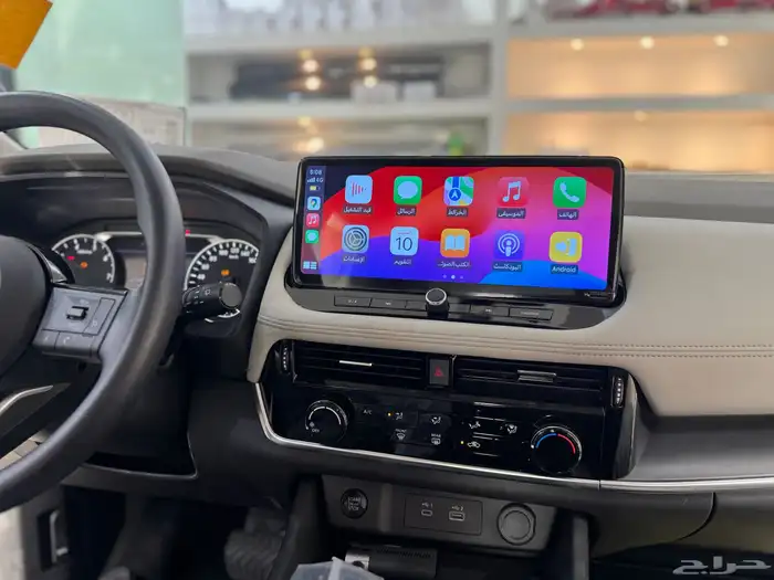 شاشات نيسان اكس تريل 2025 نظام أندرويد وكاربلاي 12