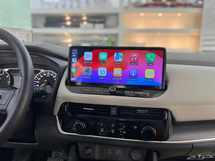 شاشات نيسان اكس تريل 2025 نظام أندرويد وكاربلاي 9