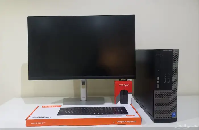 كمبيوتر مكتبي Corei7 نوع DELL مع شاشه 24 0