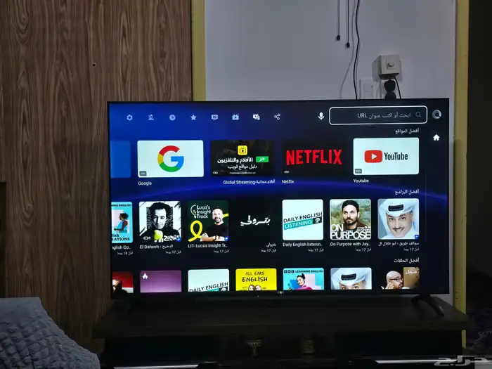 شاشة 65 بوصة سمارت اندرويد 13 مع ريسيفر داخلي 0