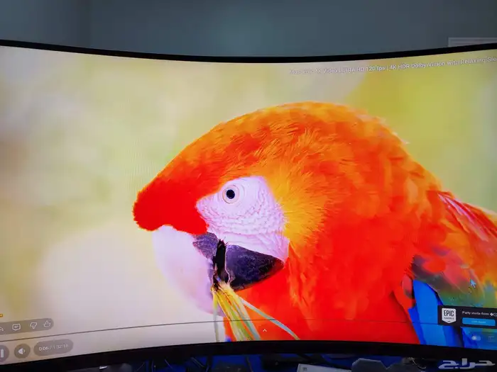 شاشة LG 2K 180hz منحنية 1