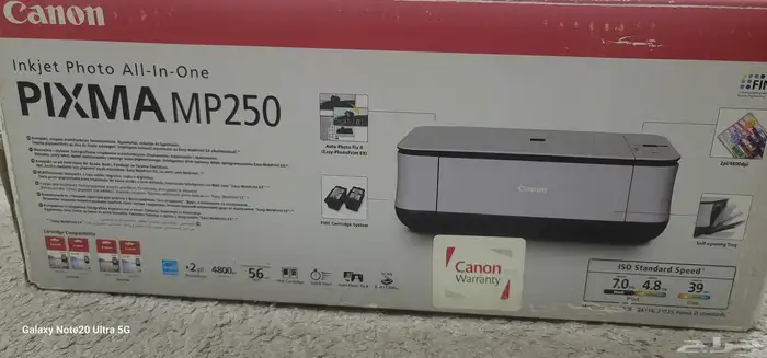 طابعة جديد في كرتونها لم يتم استخدمها و2 حبر 2