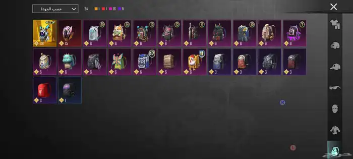 حساب ببجي 17