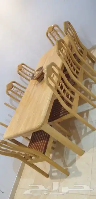 طاولة سفرة خشب زان 3