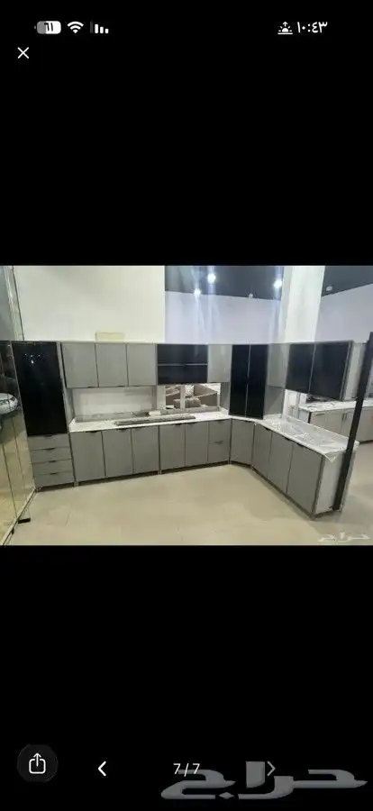 مطابخ جديده جاهزه تتوفر جميع الألوان رخام جلكسي ب2800 شامل ا 4