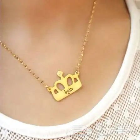 قلاده بنات مطليه بالذهب عيار 21 7