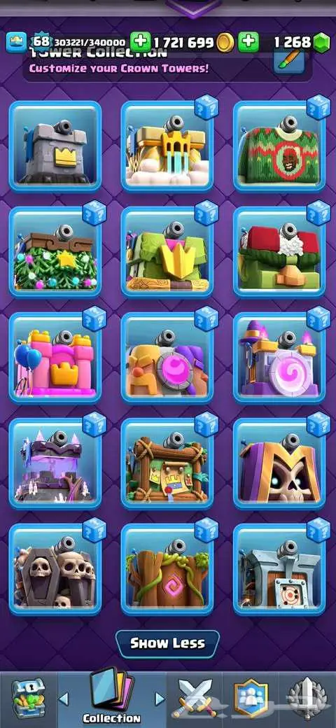 حساب كلاش رويال 68 - توب عالمي 3 مرات ( محجوز ) 11