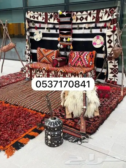 تاجير خيام بيوت شعر خيام اروببه كنب جلسات تراثيه 9