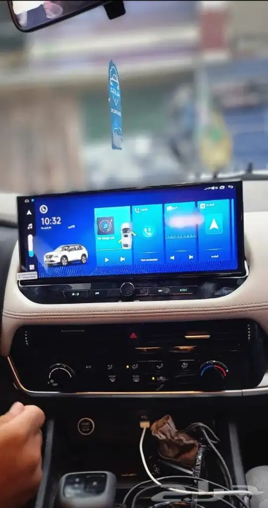 شاشه بنضام الاندرويد لسياره نيسان اكس تريل مديل 2025 0
