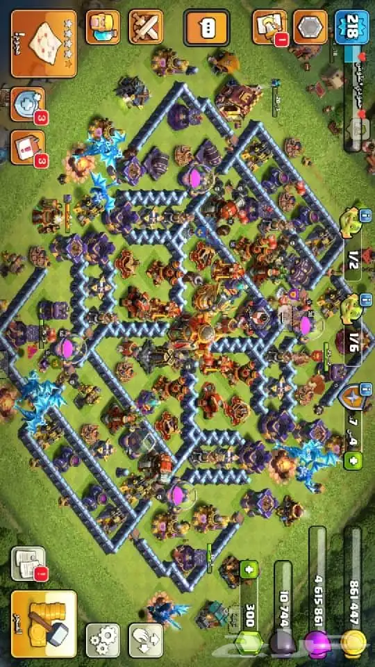 يوجد لدي حسابين كلاش اوف كلانس تاون 16 وتاون 14 للبيع التواص 0