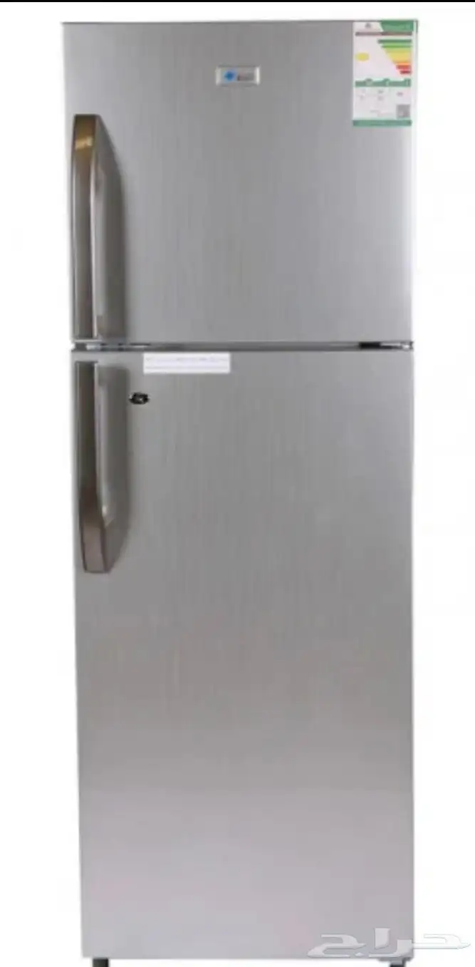 ثلاجة ماندو للبيع جديدة بكامل اغراضها لون فضي 0