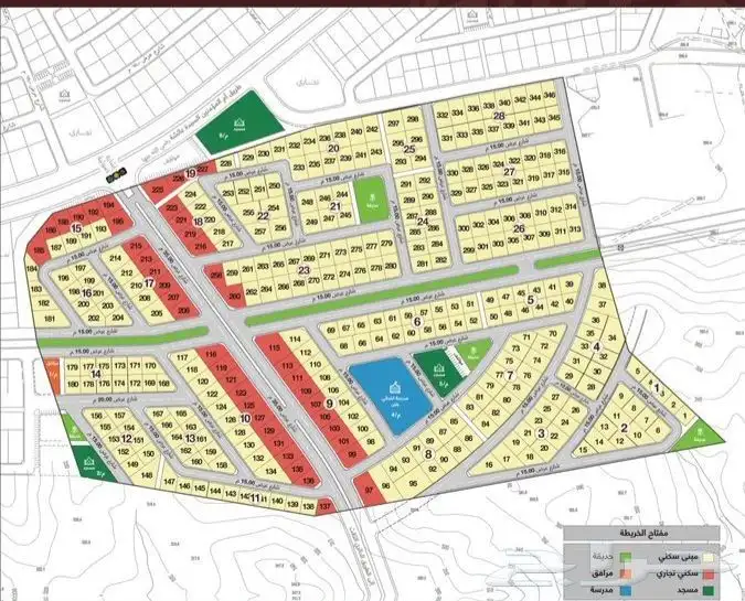ارض للبيع حي الغدير مساحة 360م 0