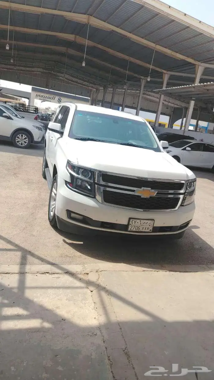 شيفروليه تاهو 2018 دبل ابيض عداد 200 الف كم بودي وكاله 1
