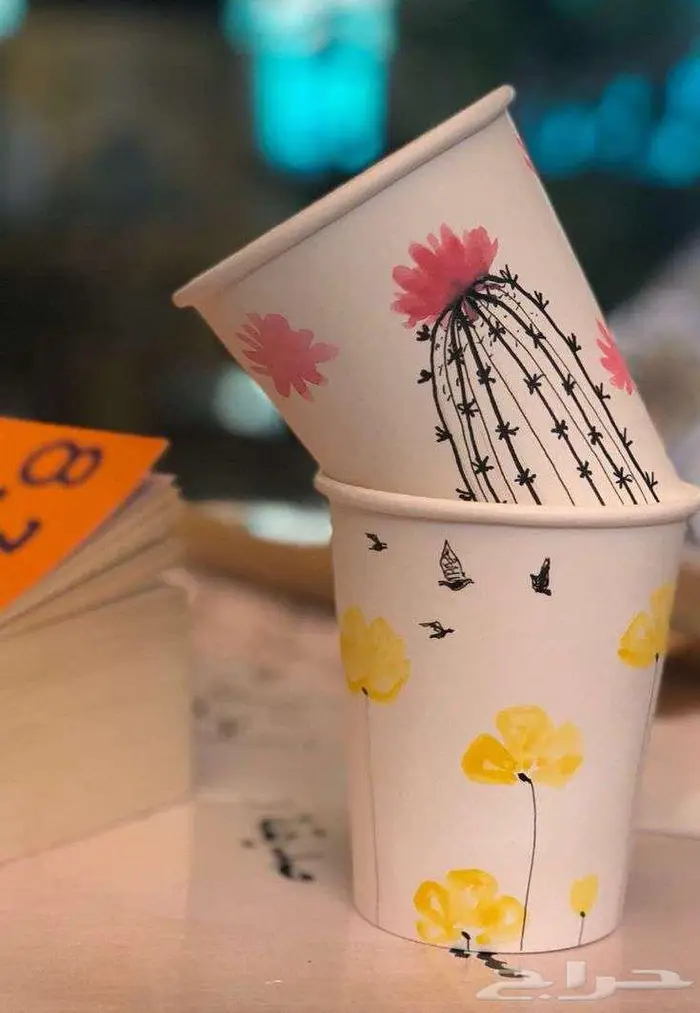 مطبعة طباعة اكواب ورقية بتصميمك 9