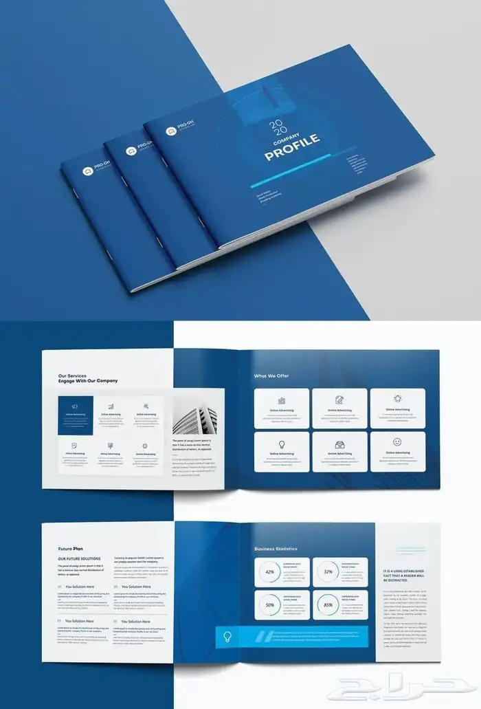 تصميم شعارات هوية فيديوهات بوسترات بروفايلات شركات بنرات 0