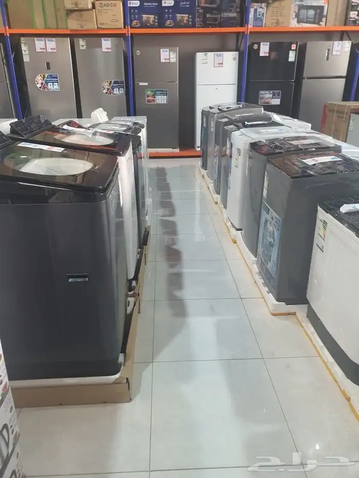 غسالات ملابس حوضين اوتوماتيك باب علوي وامامي كل الأحجام جديد 17