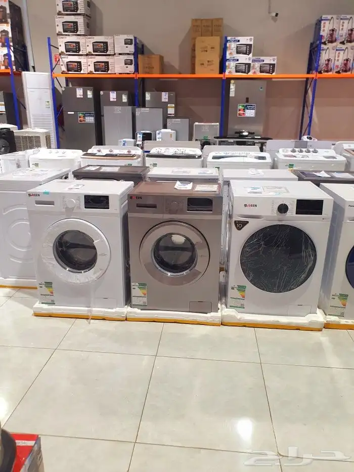 غسالات ملابس حوضين اوتوماتيك باب علوي وامامي كل الأحجام جديد 6