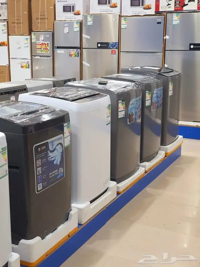 غسالات ملابس حوضين اوتوماتيك باب علوي وامامي كل الأحجام جديد 8