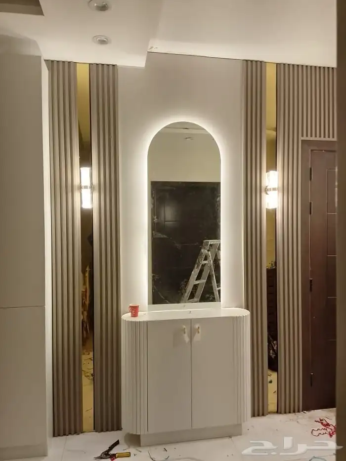 ديكور صاله بديل شيبورد بديل خشب شاشه 4