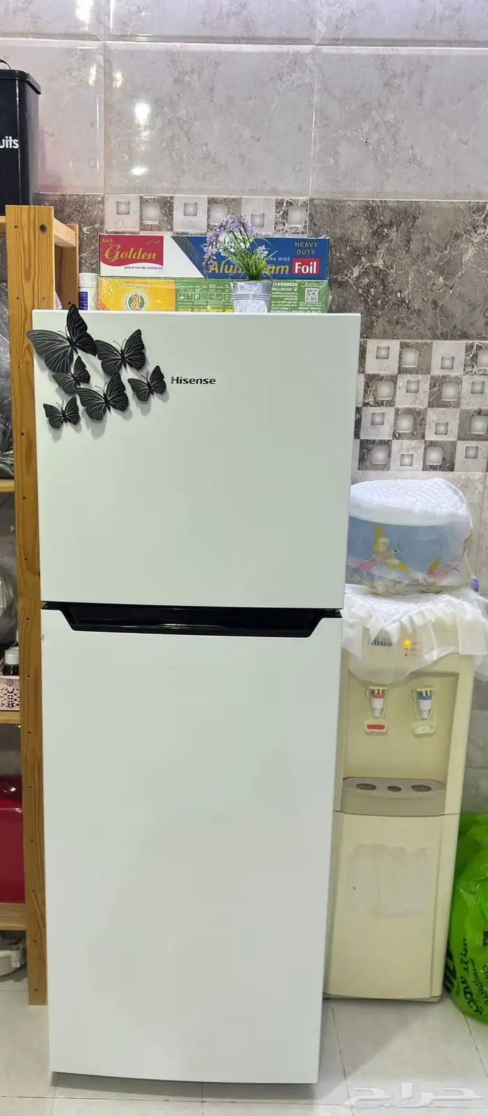 ثلاجه هايسنز للبيع شبه جديد 0